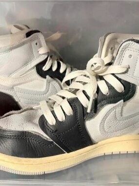 Nike High-Top Sneakers in White and Black
